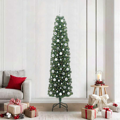 vidaXL Künstlicher Weihnachtsbaum mit 300 LEDs mit Ständer Grün 210 cm