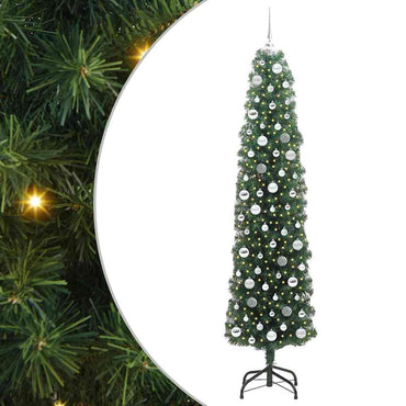 vidaXL Künstlicher Weihnachtsbaum mit 300 LEDs mit Ständer Grün 210 cm