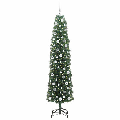 vidaXL Künstlicher Weihnachtsbaum mit 300 LEDs mit Ständer Grün 210 cm