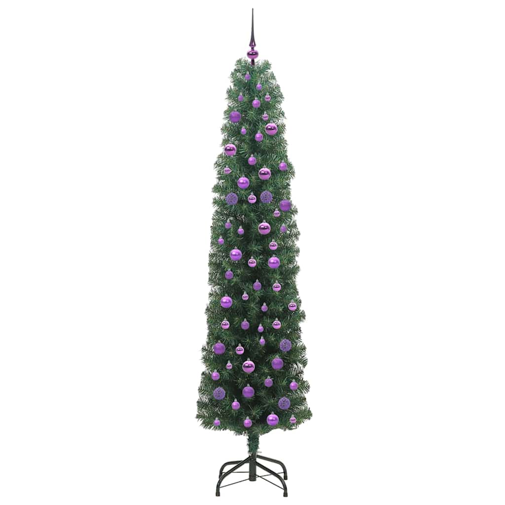 vidaXL Künstlicher Weihnachtsbaum mit 300 LEDs mit Ständer Grün 210 cm