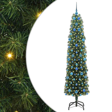 vidaXL Künstlicher Weihnachtsbaum mit 300 LEDs mit Ständer Grün 210 cm