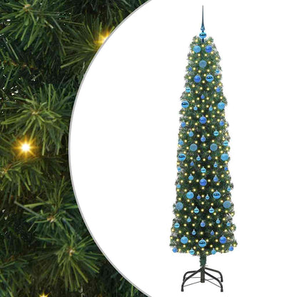 Künstlicher Weihnachtsbaum mit 300 LEDs mit Ständer Grün 210 cm