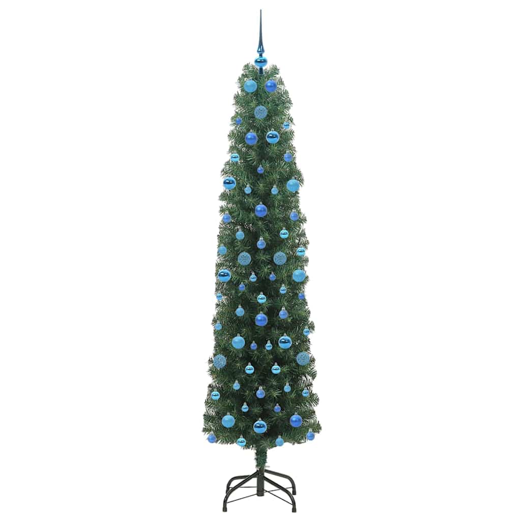 Künstlicher Weihnachtsbaum mit 300 LEDs mit Ständer Grün 210 cm