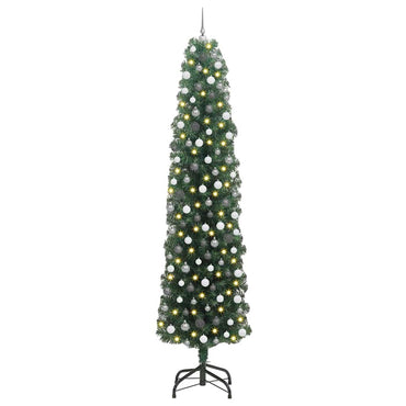 vidaXL Sapin de Noël artificiel avec 300 LED et support Vert 240 cm