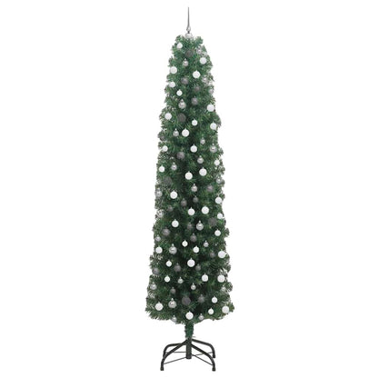 Künstlicher Weihnachtsbaum mit 300 LEDs mit Ständer Grün 240 cm