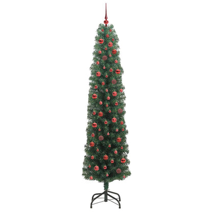 Künstlicher Weihnachtsbaum mit 300 LEDs mit Ständer Grün 240 cm