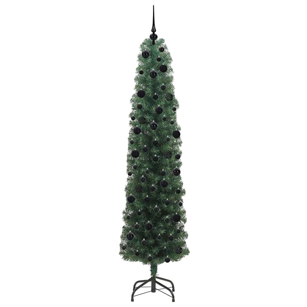 Künstlicher Weihnachtsbaum mit 300 LEDs mit Ständer Grün 240 cm
