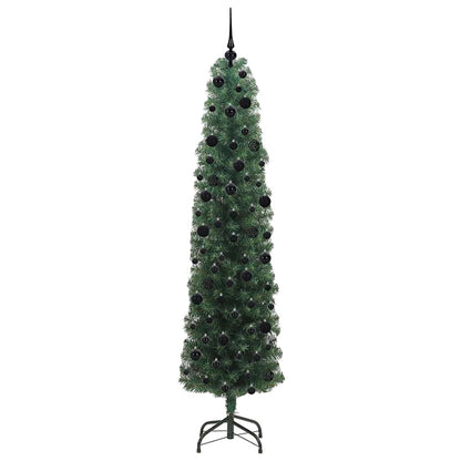 Künstlicher Weihnachtsbaum mit 300 LEDs mit Ständer Grün 240 cm