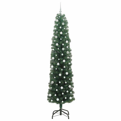 vidaXL Sapin de Noël artificiel avec 300 LED et support Vert 240 cm
