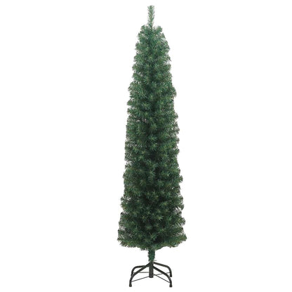 vidaXL Sapin de Noël artificiel avec 300 LED et support Vert 240 cm