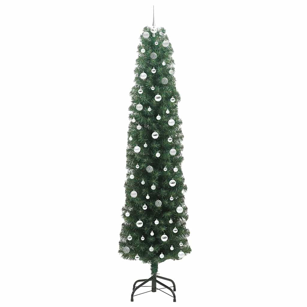 Künstlicher Weihnachtsbaum mit 300 LEDs mit Ständer Grün 240 cm