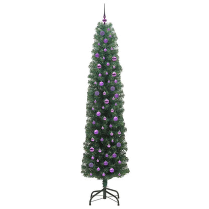 vidaXL Sapin de Noël artificiel avec 300 LED et support Vert 240 cm