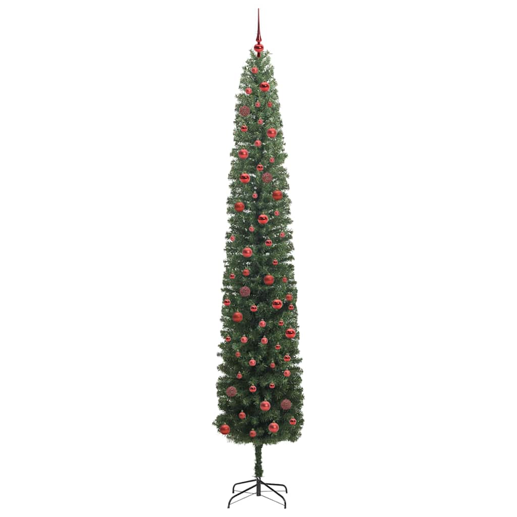 vidaXL Künstlicher Weihnachtsbaum mit 300 LEDs mit Ständer Grün 270 cm