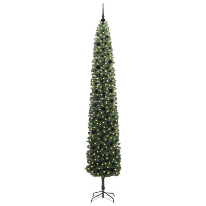 vidaXL Künstlicher Weihnachtsbaum mit 300 LEDs mit Ständer Grün 270 cm