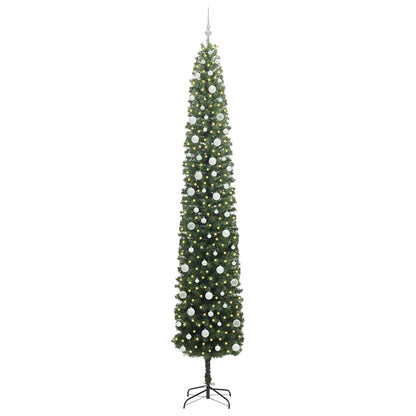 Künstlicher Weihnachtsbaum mit 300 LEDs mit Ständer Grün 270 cm