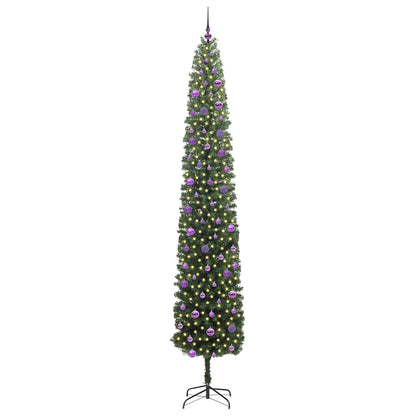 vidaXL Künstlicher Weihnachtsbaum mit 300 LEDs mit Ständer Grün 270 cm