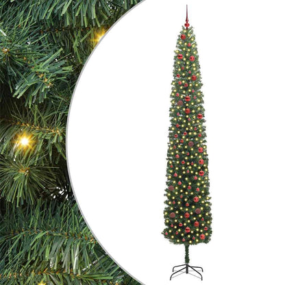 vidaXL Künstlicher Weihnachtsbaum mit 300 LEDs mit Ständer Grün 300 cm