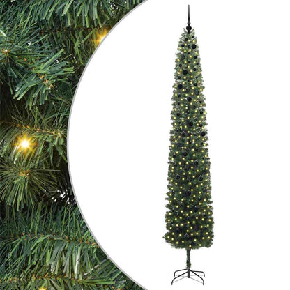 vidaXL Künstlicher Weihnachtsbaum mit 300 LEDs mit Ständer Grün 300 cm