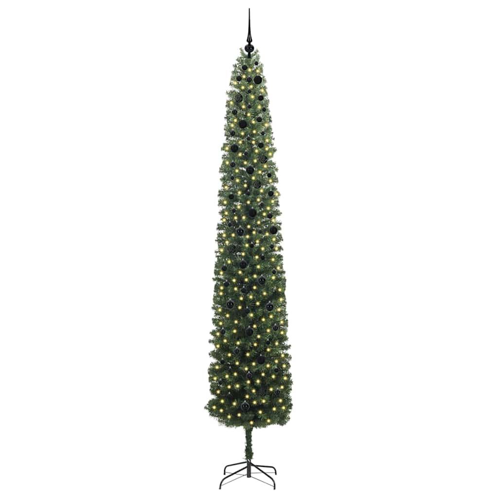 vidaXL Künstlicher Weihnachtsbaum mit 300 LEDs mit Ständer Grün 300 cm