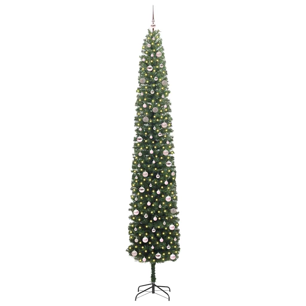 vidaXL Künstlicher Weihnachtsbaum mit 300 LEDs mit Ständer Grün 300 cm
