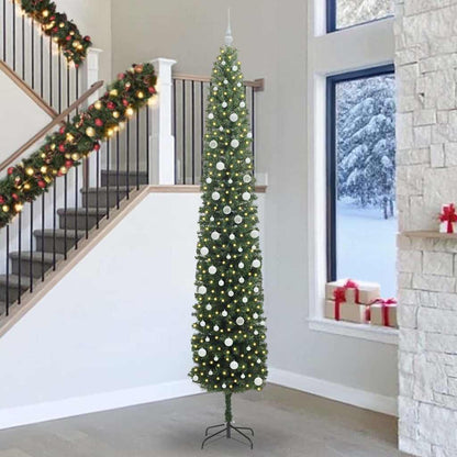 vidaXL Künstlicher Weihnachtsbaum mit 300 LEDs mit Ständer Grün 300 cm
