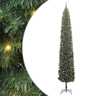 vidaXL Künstlicher Weihnachtsbaum mit 300 LEDs mit Ständer Grün 300 cm
