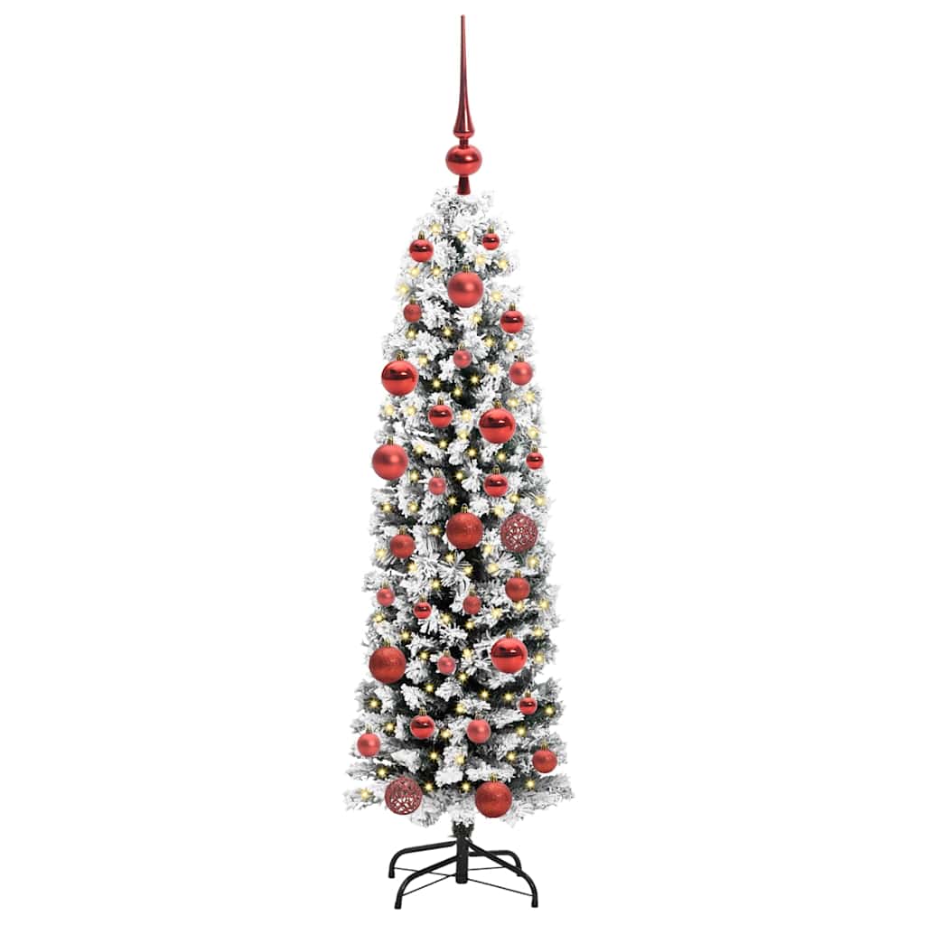 vidaXL Künstlicher Weihnachtsbaum mit 150 LEDs mit Ständer Grün 150 cm