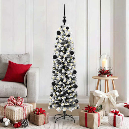 vidaXL Künstlicher Weihnachtsbaum mit 150 LEDs mit Ständer Grün 150 cm