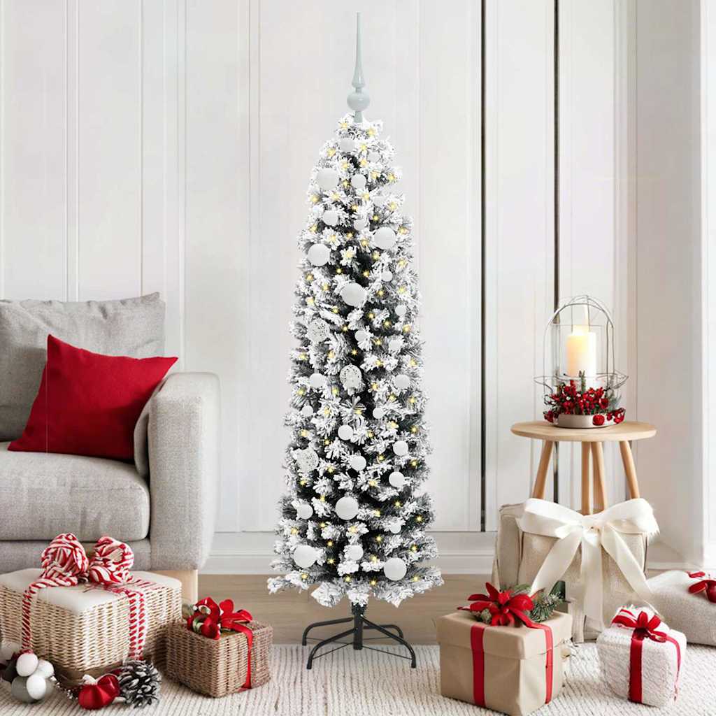 vidaXL Künstlicher Weihnachtsbaum mit 150 LEDs mit Ständer Grün 150 cm