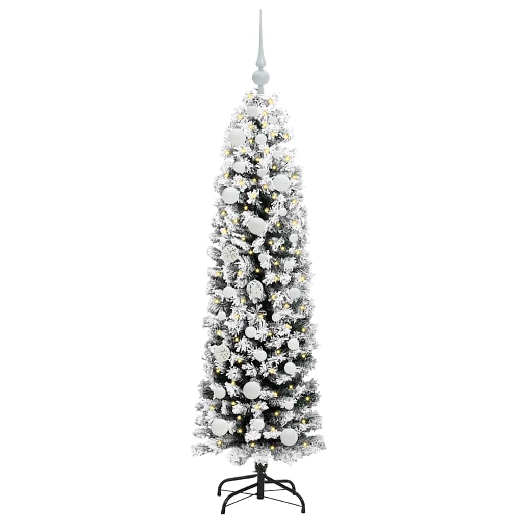 vidaXL Künstlicher Weihnachtsbaum mit 150 LEDs mit Ständer Grün 150 cm