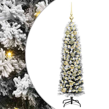 vidaXL Künstlicher Weihnachtsbaum mit 150 LEDs mit Ständer Grün 150 cm