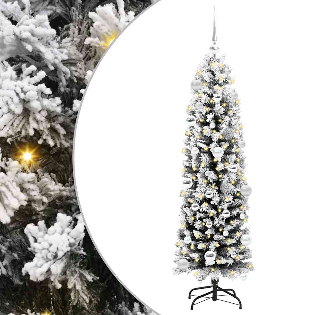 Künstlicher Weihnachtsbaum mit 150 LEDs mit Ständer Grün 150 cm