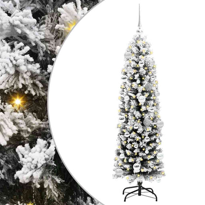 Künstlicher Weihnachtsbaum mit 150 LEDs mit Ständer Grün 150 cm