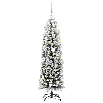vidaXL Künstlicher Weihnachtsbaum mit 150 LEDs mit Ständer Grün 150 cm
