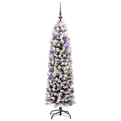 Künstlicher Weihnachtsbaum mit 150 LEDs mit Ständer Grün 150 cm