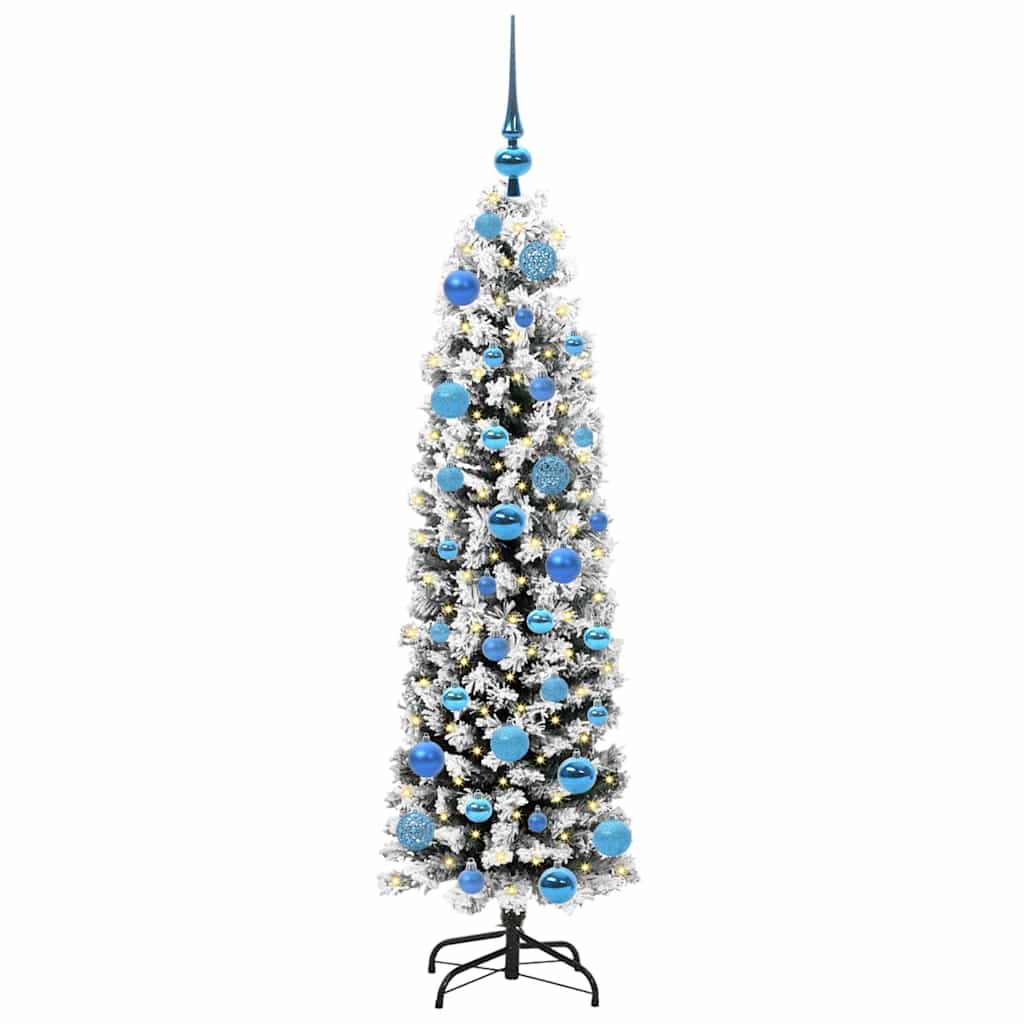 vidaXL Künstlicher Weihnachtsbaum mit 150 LEDs mit Ständer Grün 150 cm