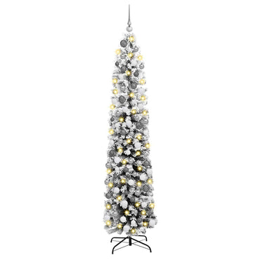 vidaXL Künstlicher Weihnachtsbaum mit 300 LEDs mit Ständer Grün 180 cm