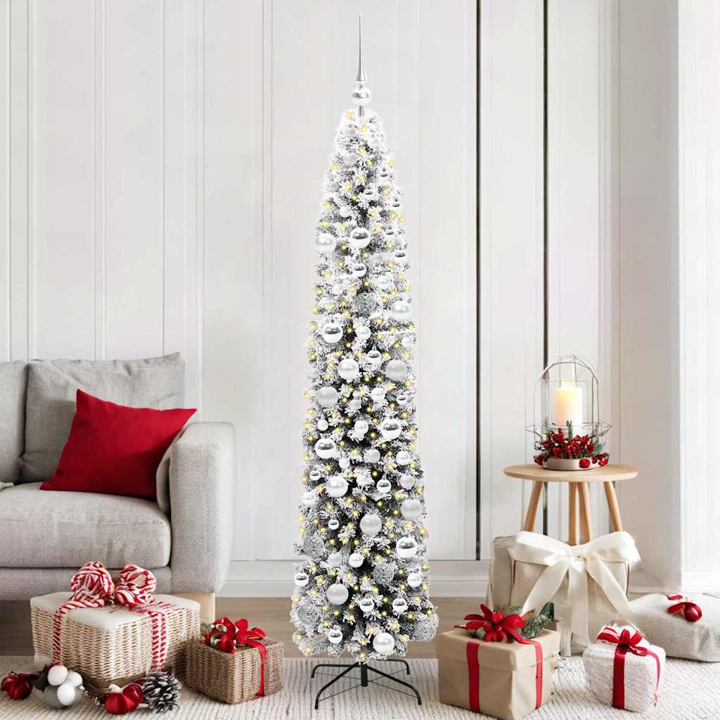 vidaXL Künstlicher Weihnachtsbaum mit 300 LEDs mit Ständer Grün 180 cm