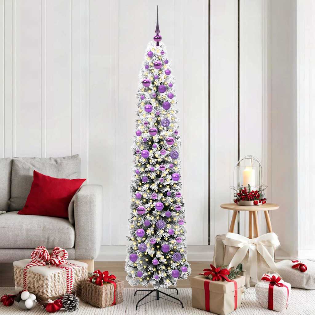 vidaXL Künstlicher Weihnachtsbaum mit 300 LEDs mit Ständer Grün 180 cm