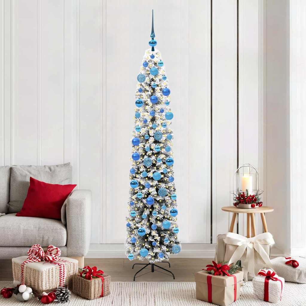 vidaXL Künstlicher Weihnachtsbaum mit 300 LEDs mit Ständer Grün 180 cm