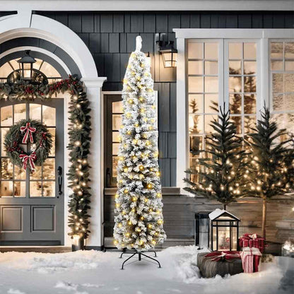 Künstlicher Weihnachtsbaum mit 300 LEDs mit Ständer Grün 210 cm