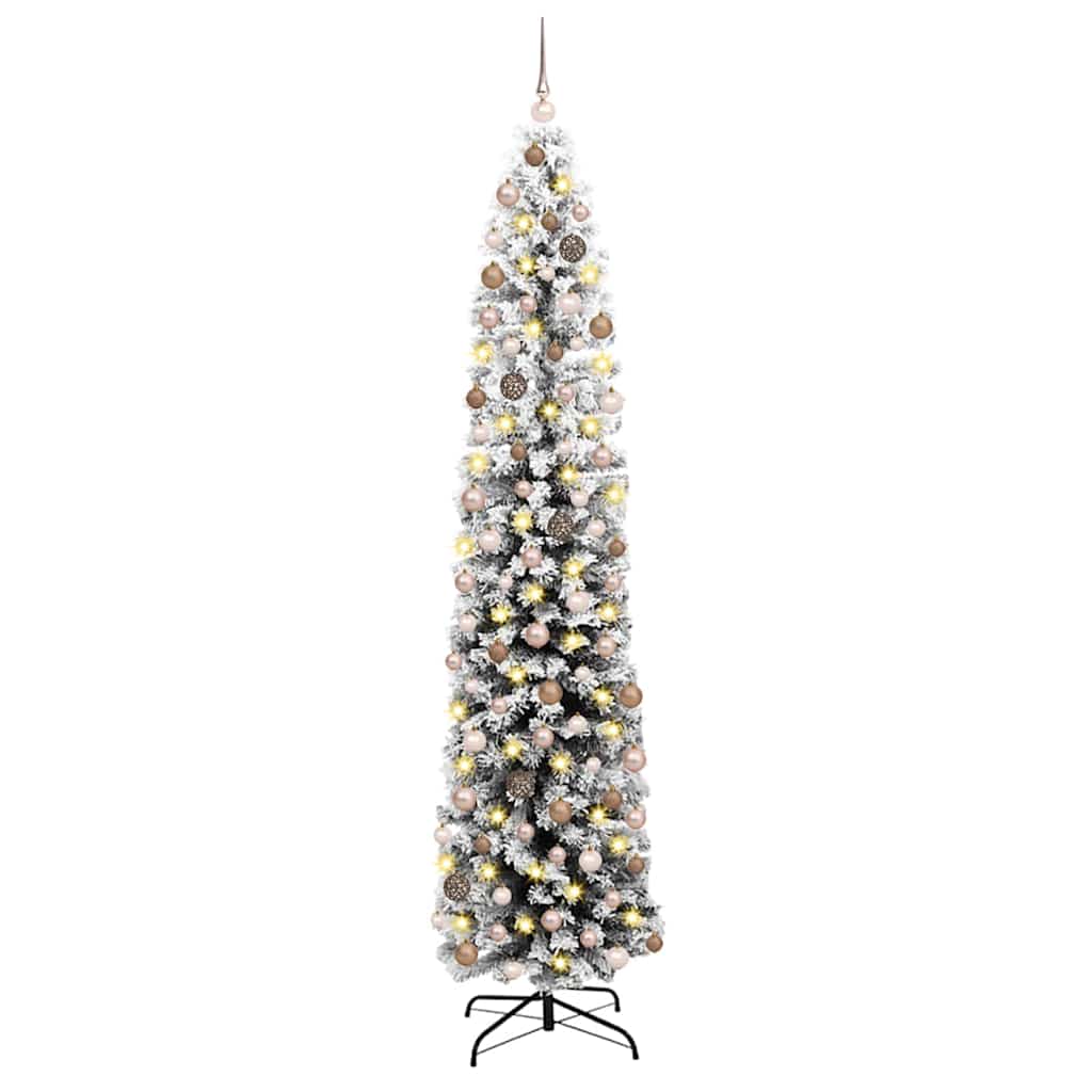 vidaXL Künstlicher Weihnachtsbaum mit 300 LEDs mit Ständer Grün 210 cm