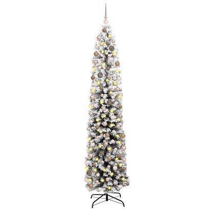 vidaXL Künstlicher Weihnachtsbaum mit 300 LEDs mit Ständer Grün 210 cm