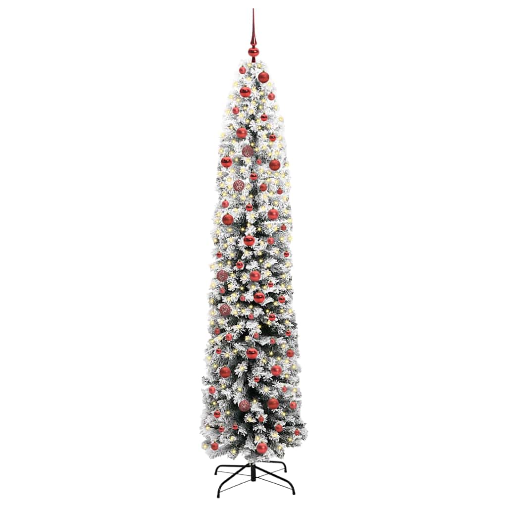 vidaXL Künstlicher Weihnachtsbaum mit 300 LEDs mit Ständer Grün 210 cm