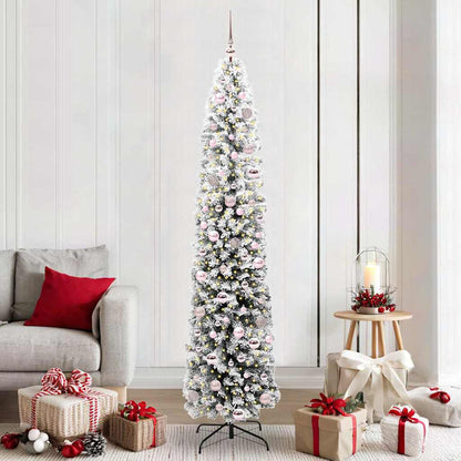 vidaXL Künstlicher Weihnachtsbaum mit 300 LEDs mit Ständer Grün 210 cm