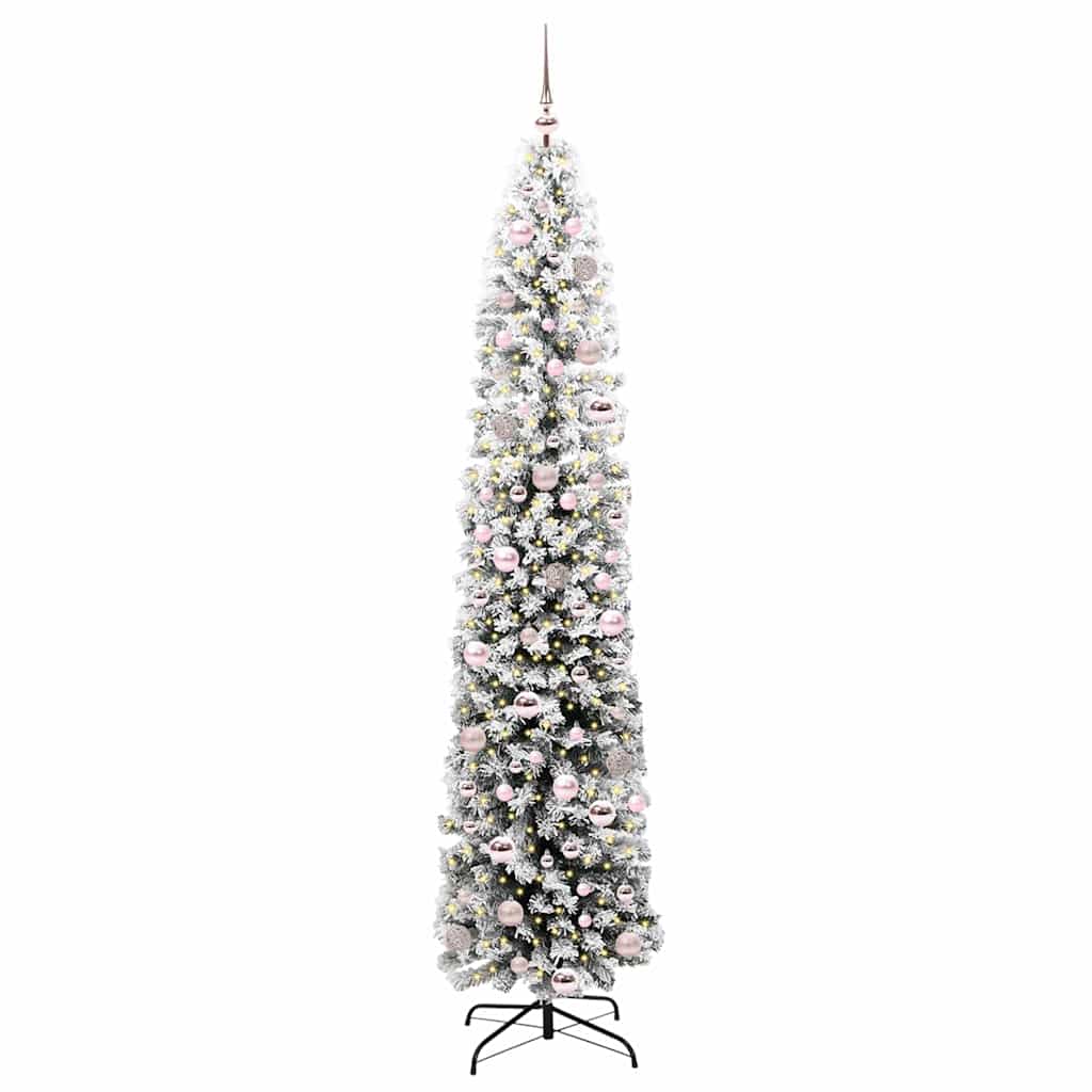 vidaXL Künstlicher Weihnachtsbaum mit 300 LEDs mit Ständer Grün 210 cm
