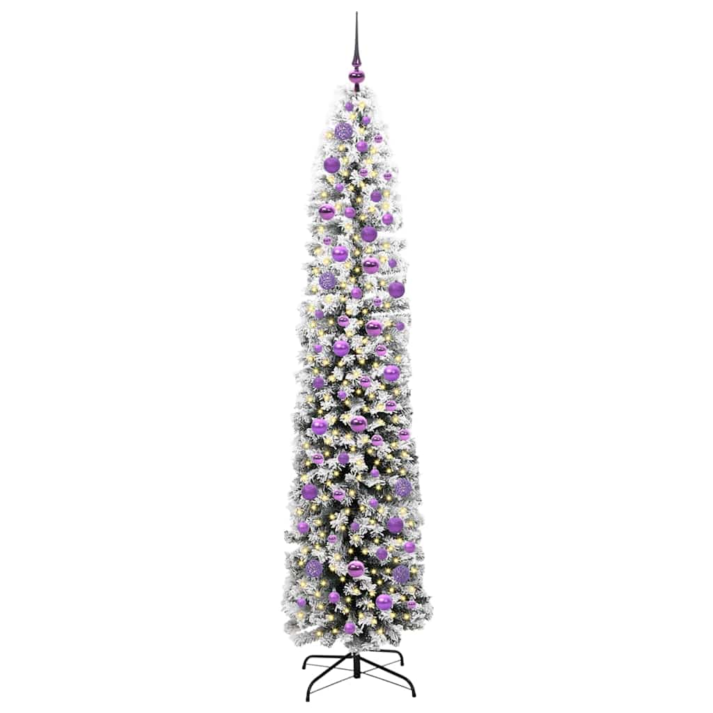 vidaXL Künstlicher Weihnachtsbaum mit 300 LEDs mit Ständer Grün 210 cm