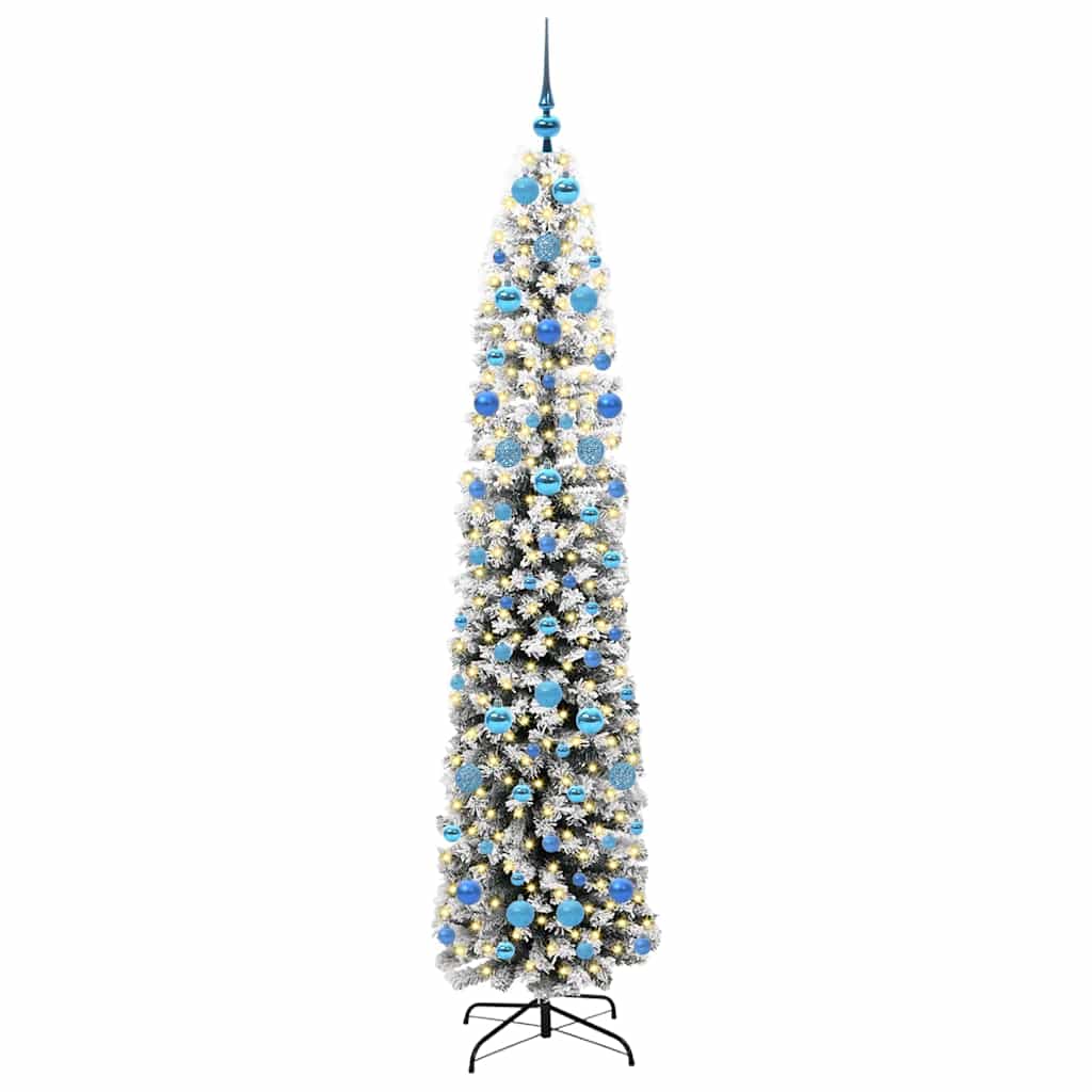 vidaXL Künstlicher Weihnachtsbaum mit 300 LEDs mit Ständer Grün 210 cm