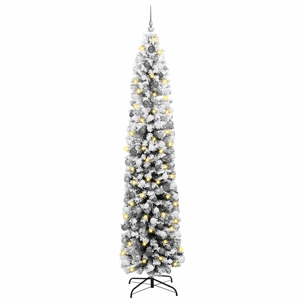 Künstlicher Weihnachtsbaum mit 300 LEDs mit Ständer Grün 240 cm