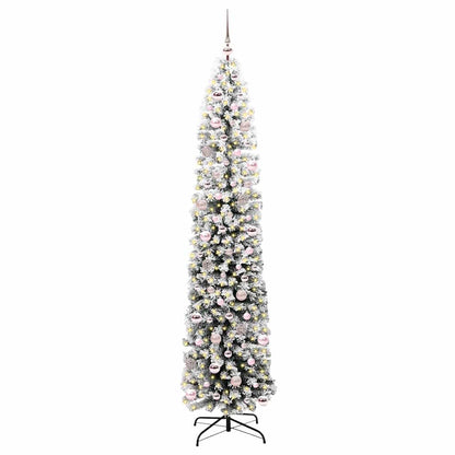 vidaXL Sapin de Noël artificiel avec 300 LED et support Vert 240 cm